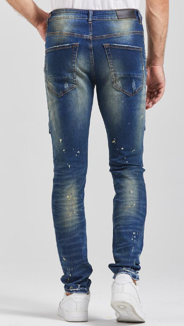 Foreign Local Dark Indigo Cargo Slim