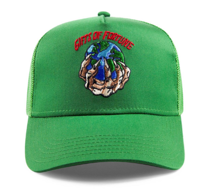 Gift Of Fortune The World is Yours Trucker Green
