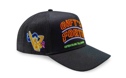 Gift Of Fortune Neon Girl Trucker Black