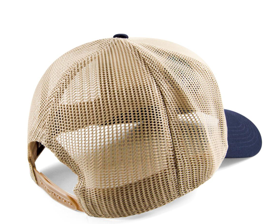 Gift Of Fortune The World is Yours Trucker Tan/Navy