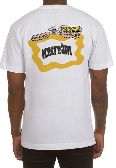 Icecream Health And Wealth SS Tee White