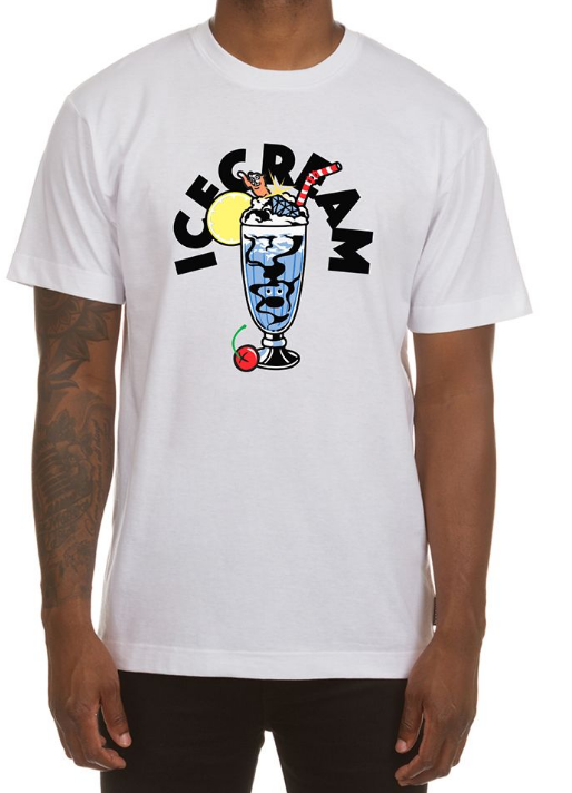 Icecream Shake SS Tee White