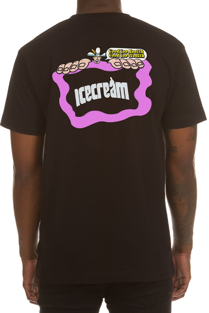 Icecream Health And Wealth SS Tee Black