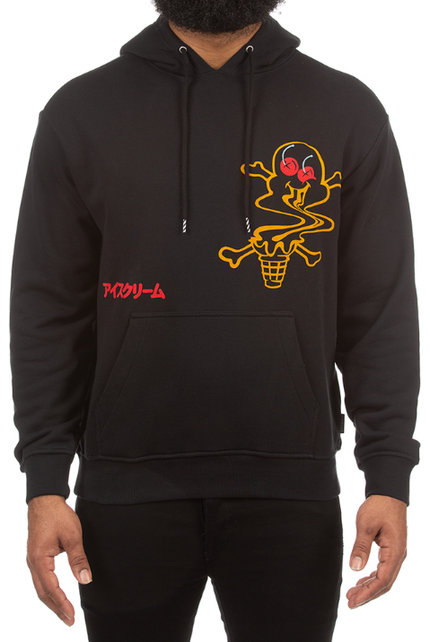 Icecream Cherry Hoodie Black