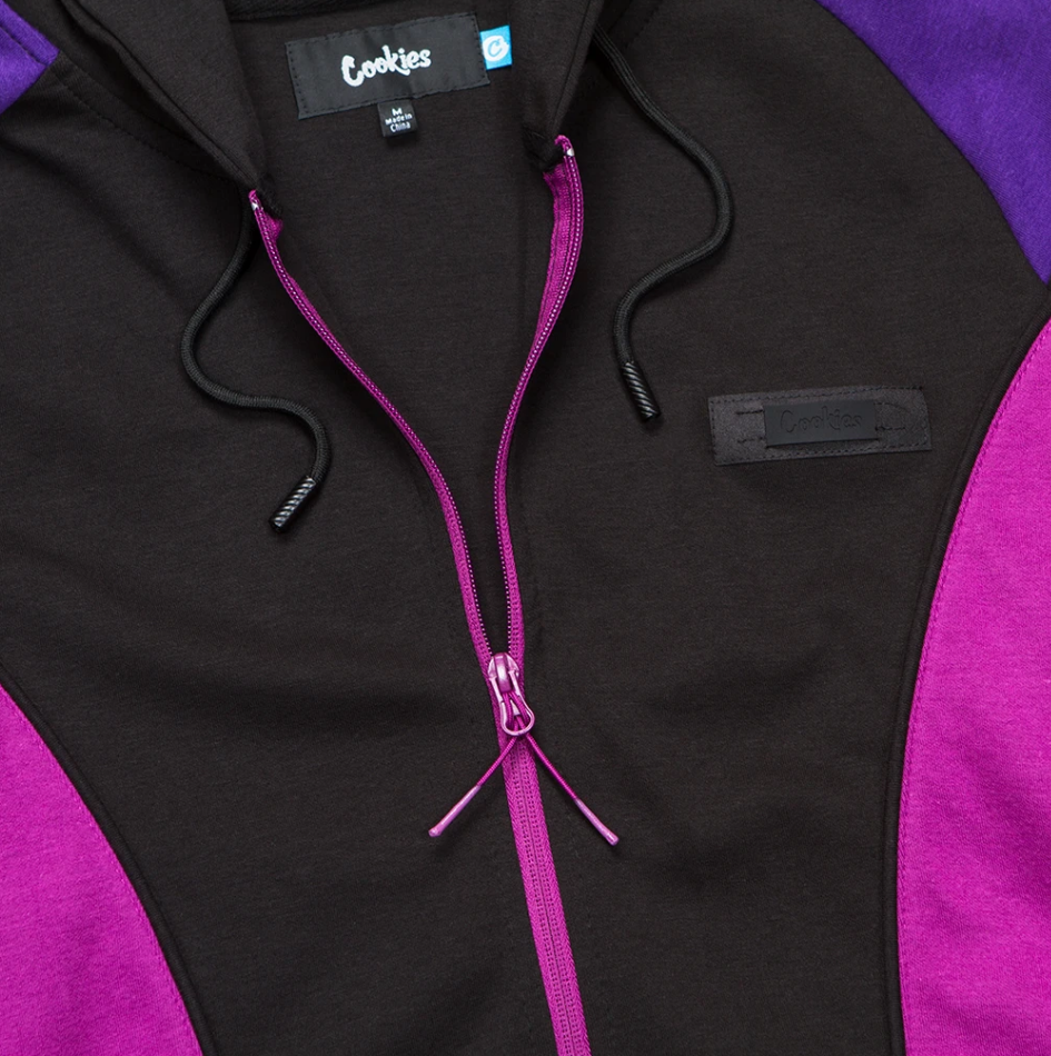 Cookies Pylon Zip Hoodie (Black/Purple)