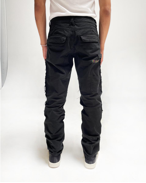 Lifted Anchors Stash Carpenter Cargos Black