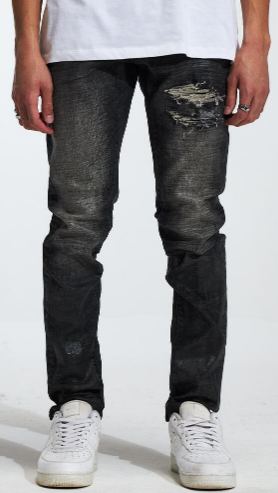 Lifted Anchors "Uniform" Black Denim Pants