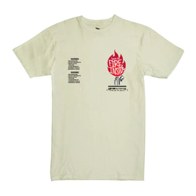 Paper Planes Fire Inside Tee Ivory