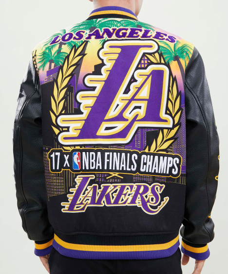 Pro Standard Los Angeles Lakers Remix Varsity Jacket