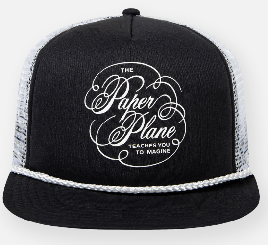 Paper Planes Script Trucker Hat