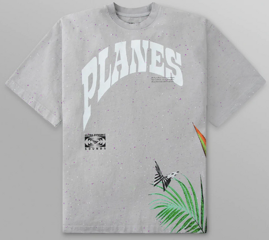 Paper Planes Love's Paradise Oversized Heavyweight Tee Silver