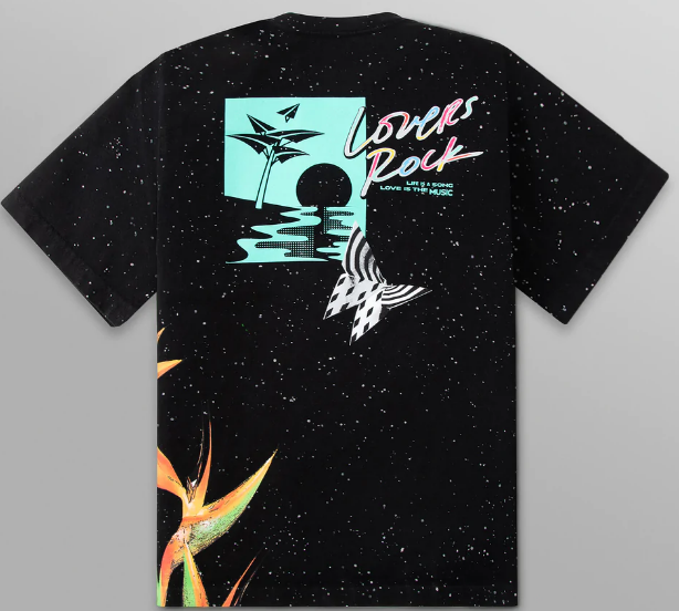 Paper Planes Love's Paradise Oversized Heavyweight Tee Black