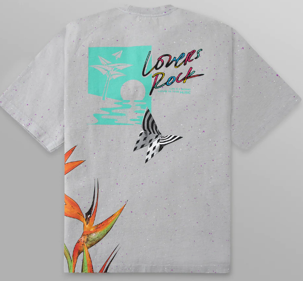 Paper Planes Love's Paradise Oversized Heavyweight Tee Silver