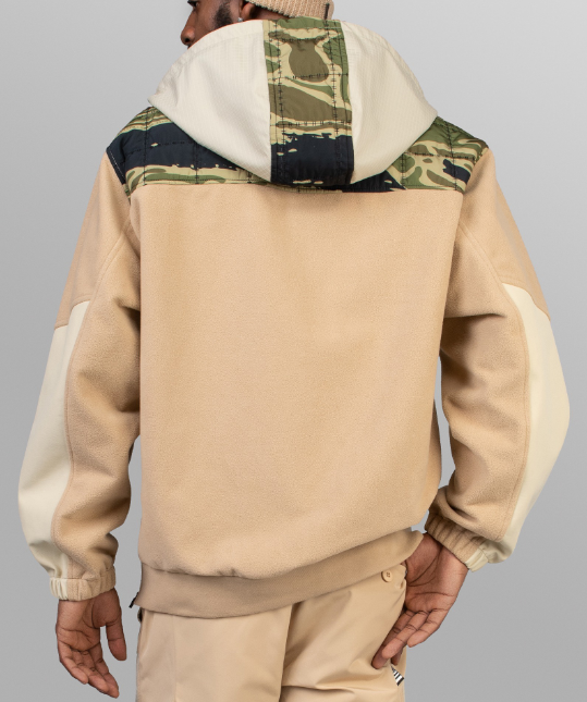 Paper Planes Hybrid Bonded Polar Fleece Anorak