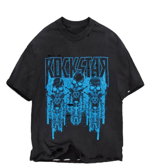 Rockstar Sabbath Black Oversized Graphic