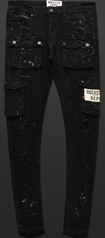 Rockstar Birch Cargo Jean Black