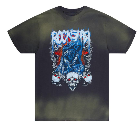 Rockstar Ozzy Printed Tee Grey