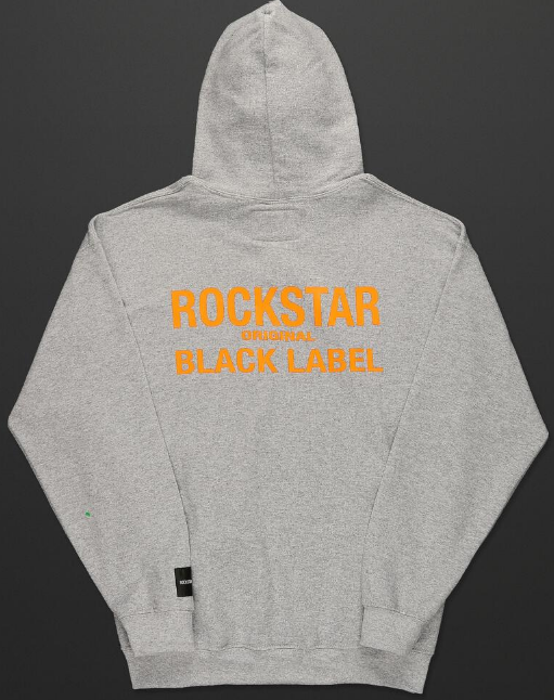 Rockstar Cassian Heather Grey Graphic Hoodie