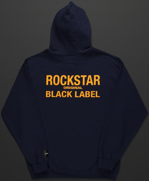 Rockstar Cassian Navy Graphic Hoodie