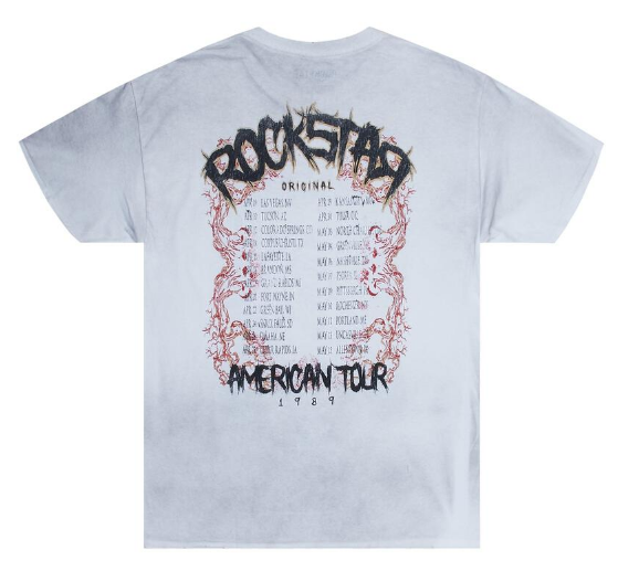 Rockstar Ozzy Printed Tee White