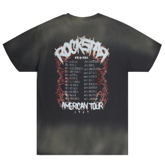 Rockstar Ozzy Printed Tee Grey