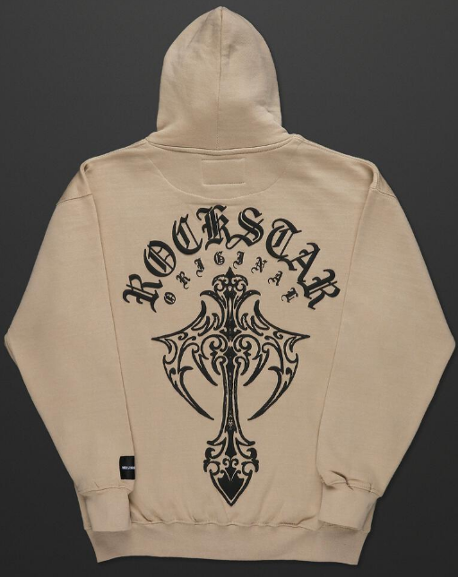 Rockstar Taime Beige Graphic Hoodie
