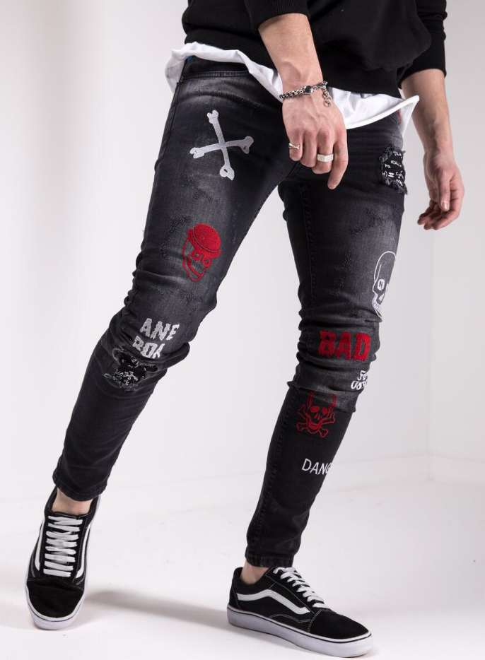 Sernes Rebels Tattoo Skinny Jeans