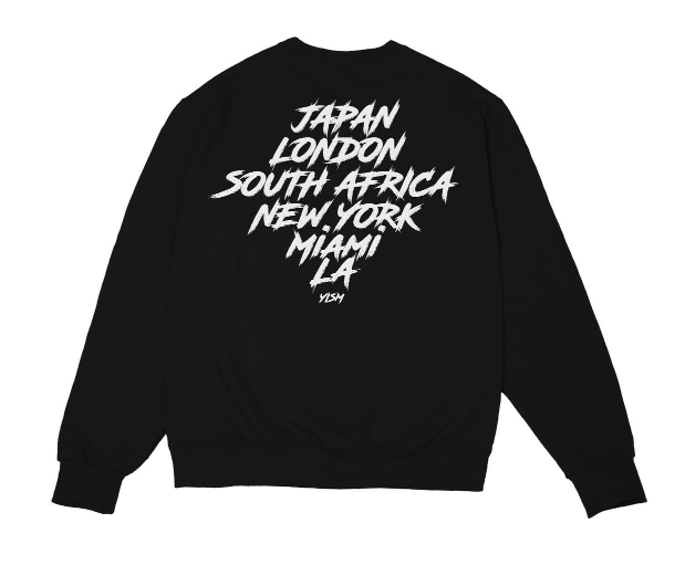 YISM World Tour LS Crewneck Black