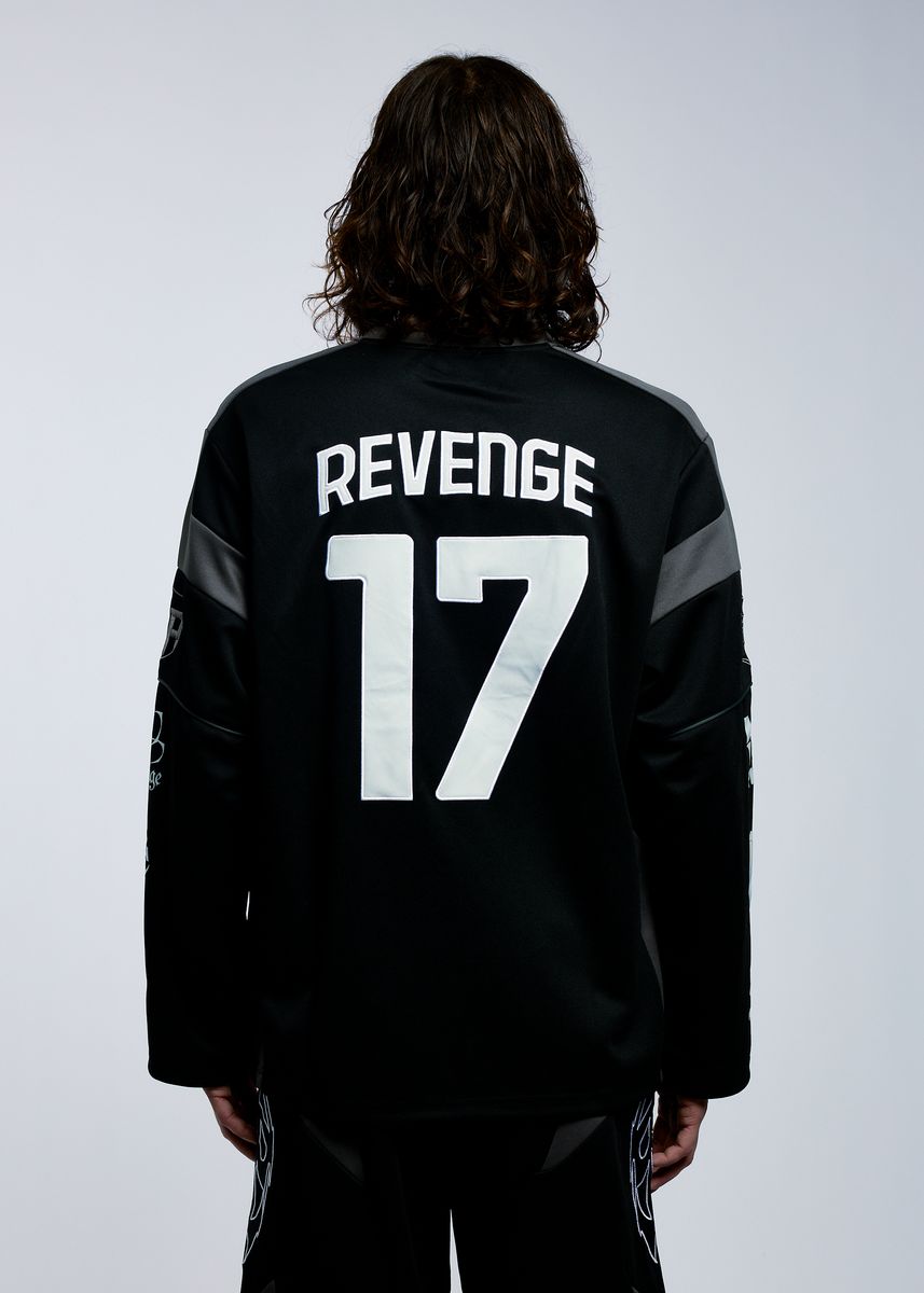 Racer Patch Moto Jersey Black/Black (REV-FA25-5020)