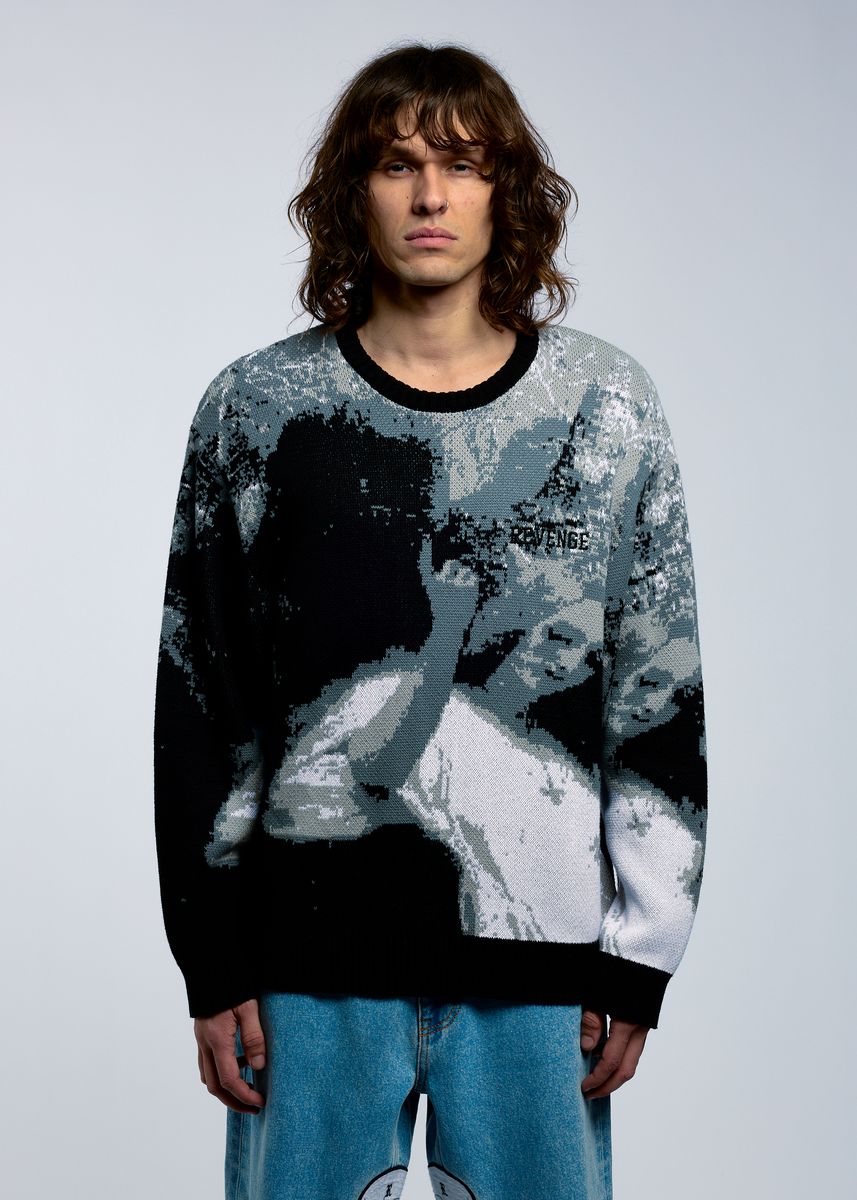 Revenge Forest Knit Sweater Black (REV-FA25-6004)