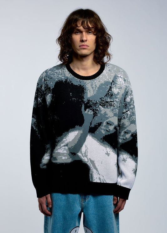 Revenge Forest Knit Sweater Black (REV-FA25-6004)