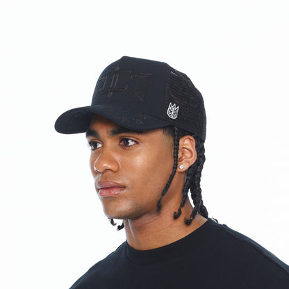 MESH BACK TRUCKER CURVED VISOR " ROPE LOGO"
