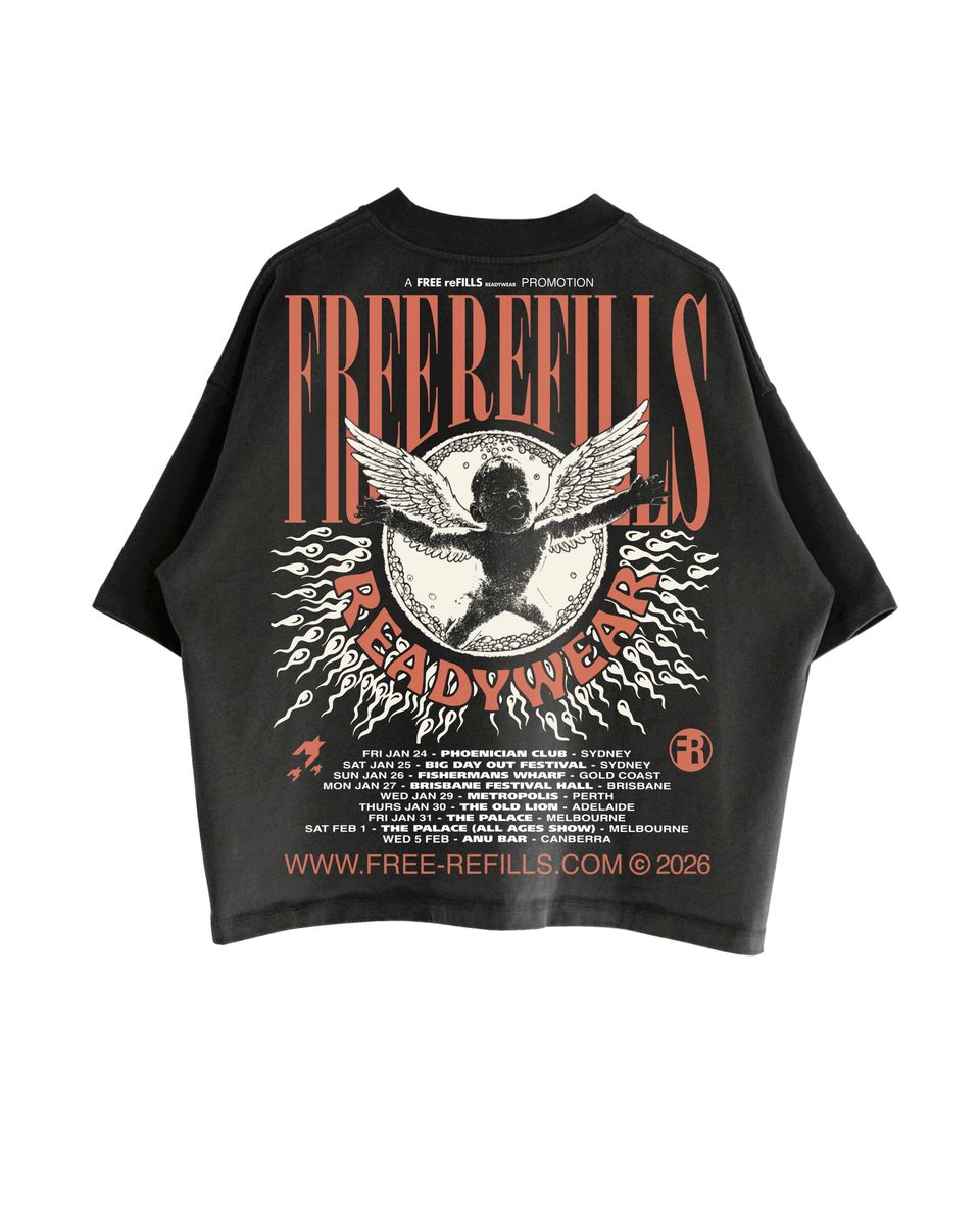 Free Refills Nirvana Tee Black (FR-FALL26-016)