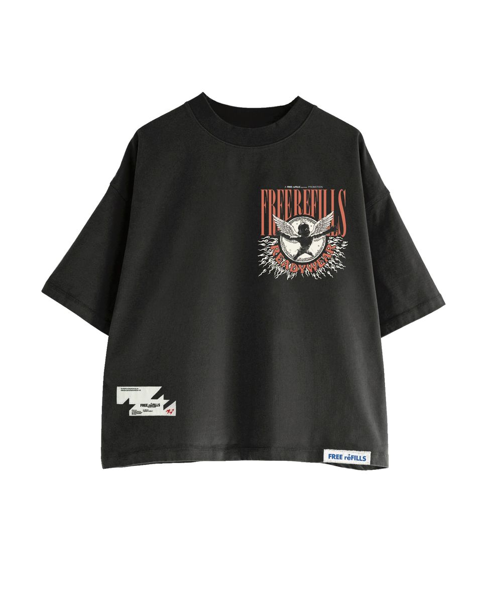 Free Refills Nirvana Tee Black (FR-FALL26-016)