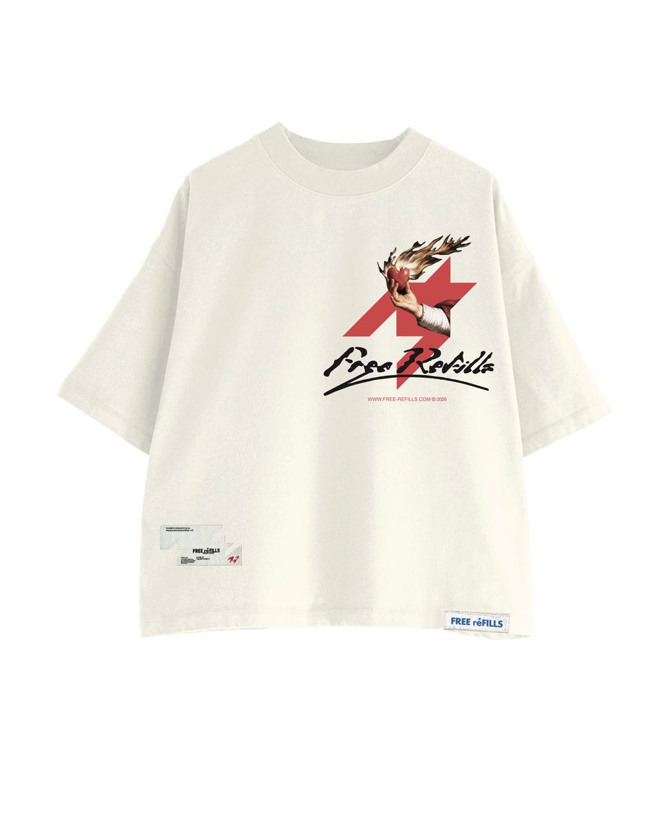 Free Refills Sacred Tee Cream (FR-FALL26-009)