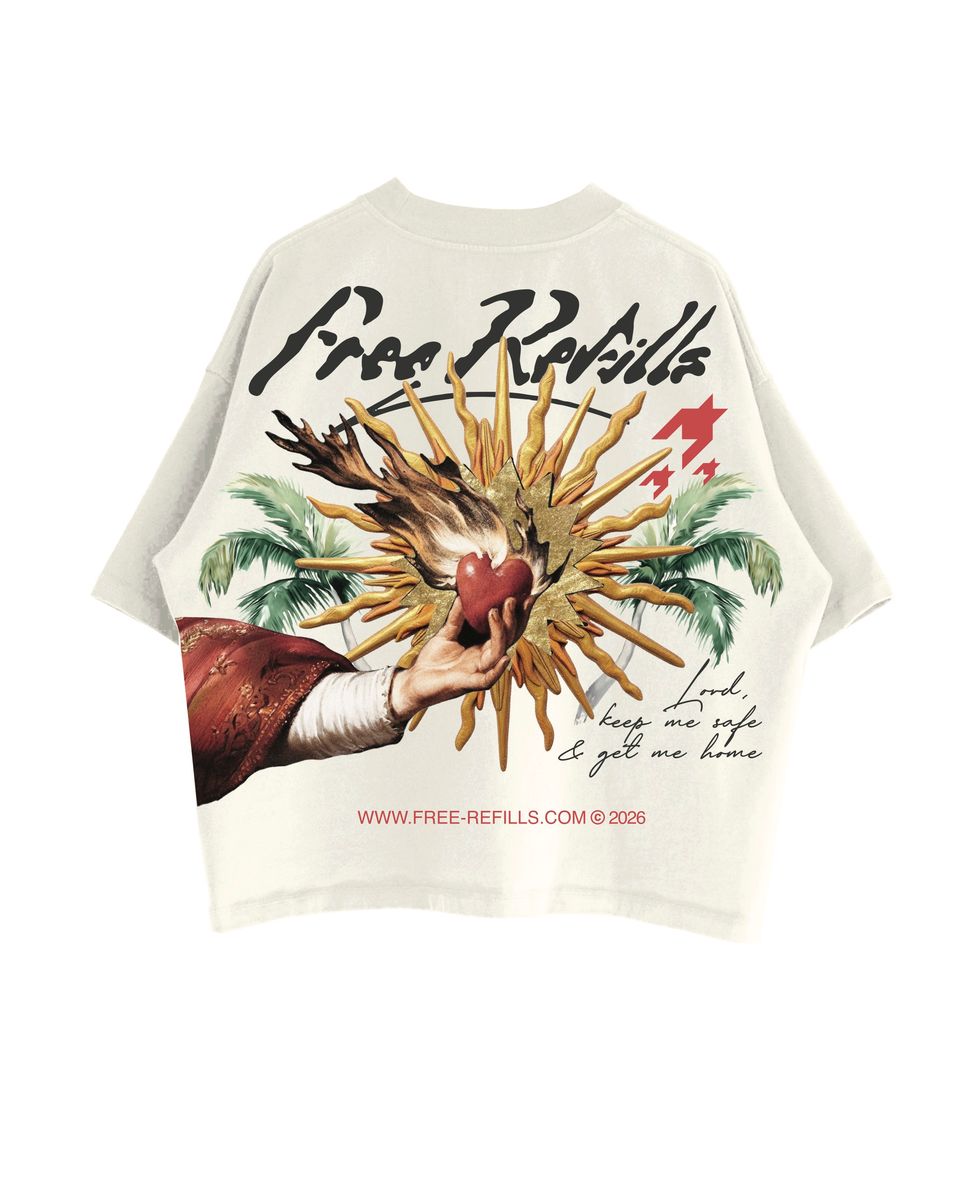 Free Refills Sacred Tee Cream (FR-FALL26-009)