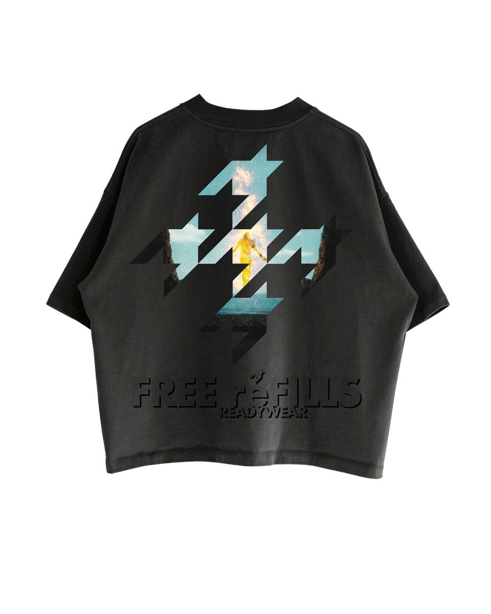 Free Refills Starburn Tee Black (FR-FALL26-006)