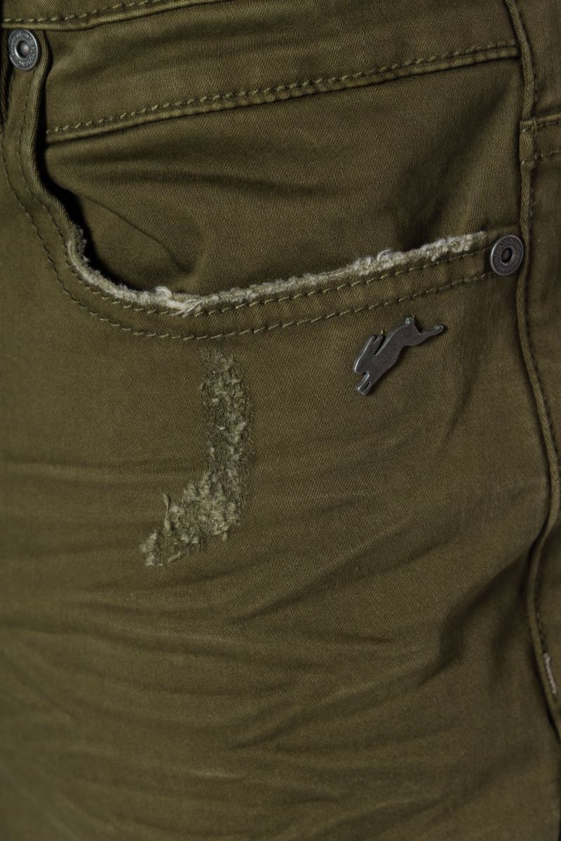 A.Tiziano-ROY SATIN TWILL JEAN-Dark Olive