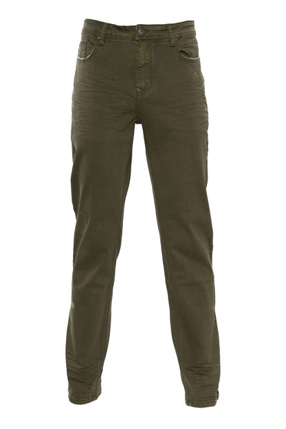 A.Tiziano-ROY SATIN TWILL JEAN-Dark Olive