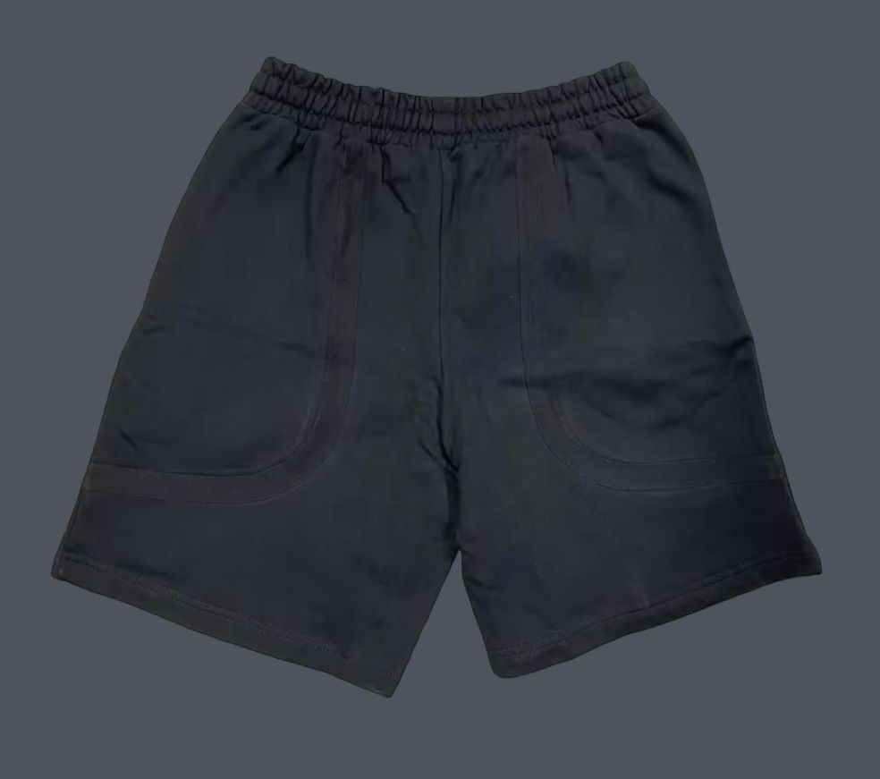 Cut N sew shorts (BLACK) French terry shorts (WDS-3S002A)