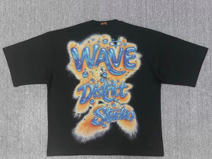 Studio blue (BLACK) oversized tee