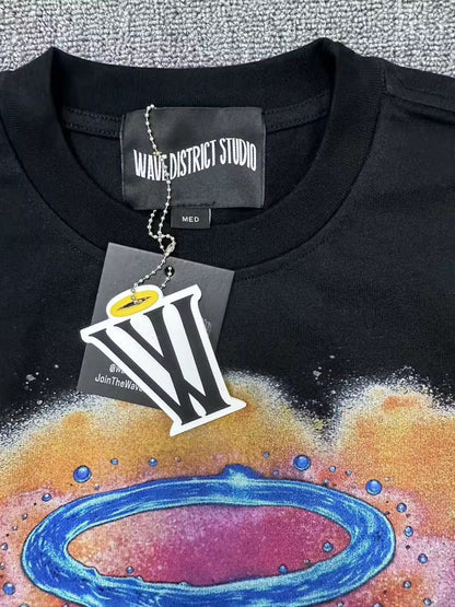 Studio blue (BLACK) oversized tee