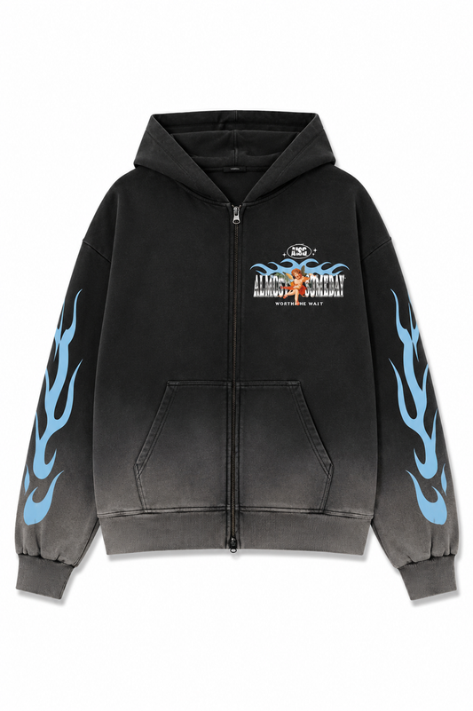 MEMBERS ZIP HOODIE-Black