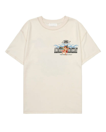 MEMBERS TEE-Creme