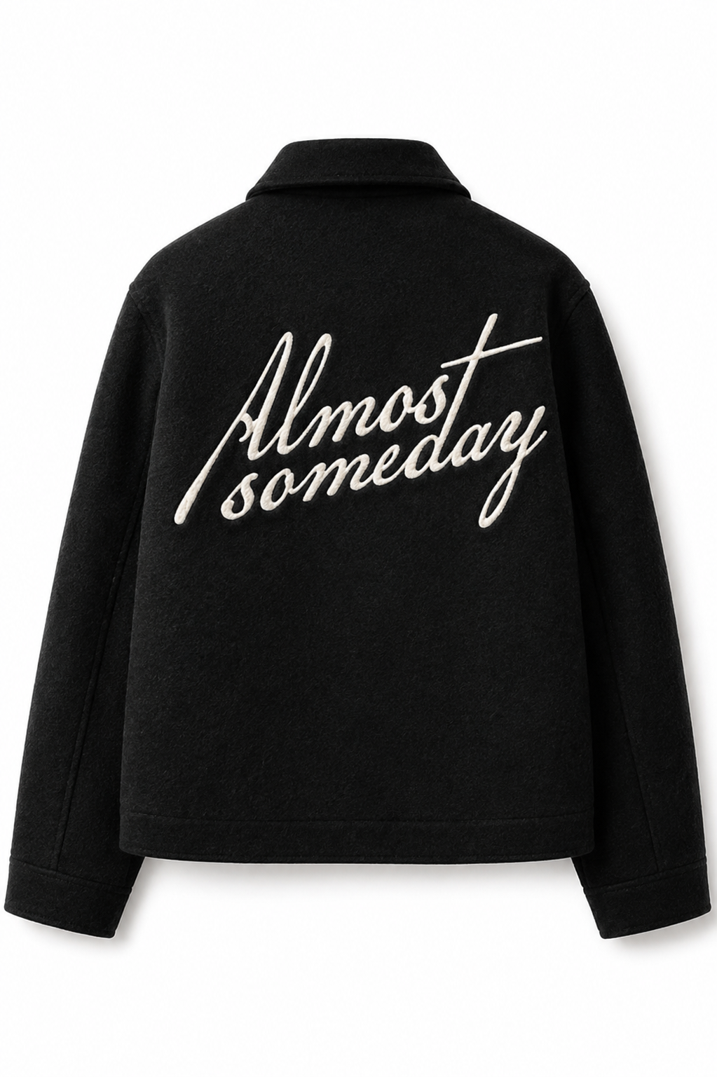 Saint Cropped Wool Jacket-Black