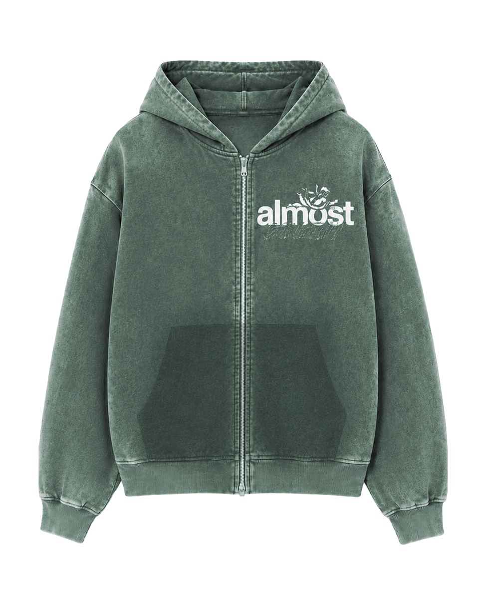 ENEMIES ZIP HOODIE-Green