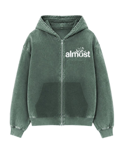 ENEMIES ZIP HOODIE-Green