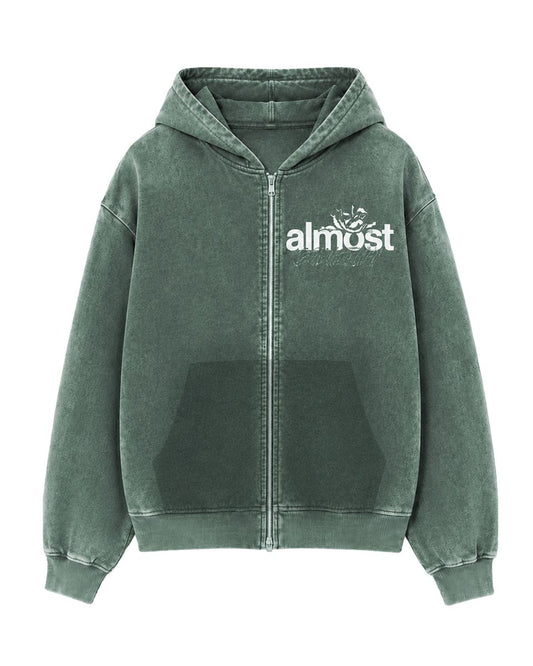 ENEMIES ZIP HOODIE-Green
