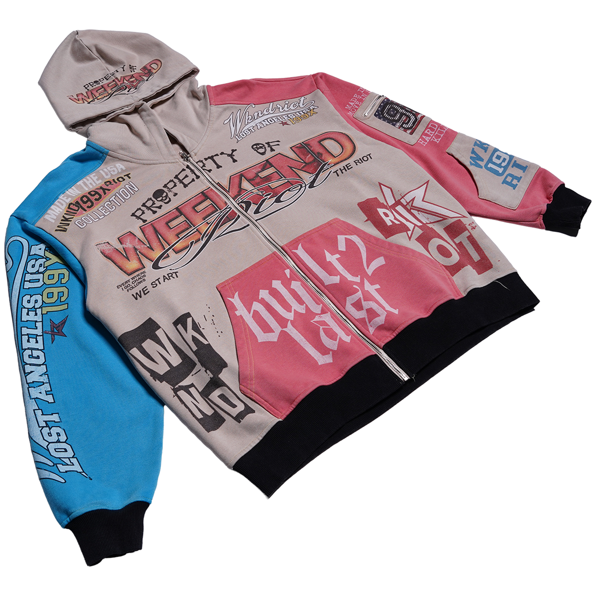 WKND RIOT-BUILT 2 LAST ZIP UP - CREAM