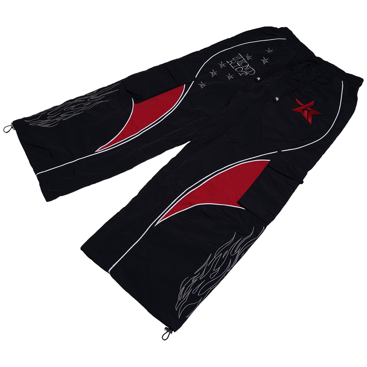 WKND RIOT FACE PANTS - BLACK
